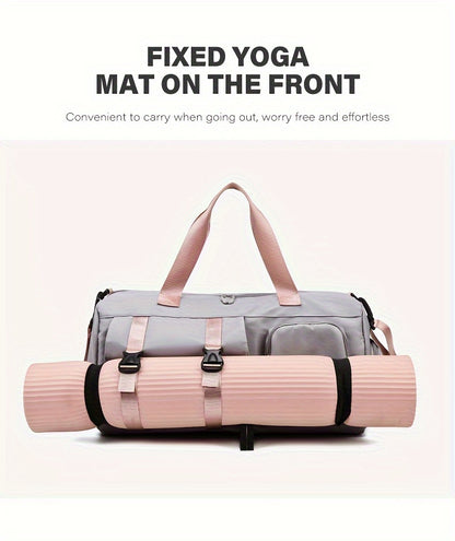 Women's Crossbody Bag, Outdoor Sports Fitness Bag, Weekend Luggage Bag, Yoga Bag, Multi-Pocket Short Trip Handbag