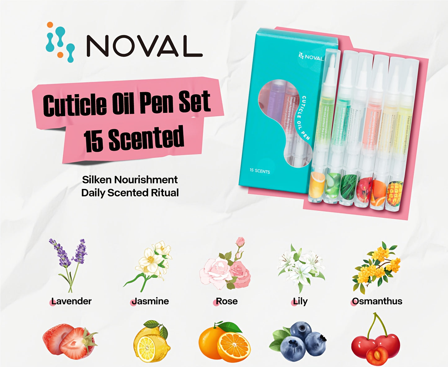 15 Cuticle Oil Pens Moisturizing And Protecting Cuticle Oil Pens 15 Scents Nail Cuticle Protector Nail Care Prevent Nail Ingrown Toenails Reduce Nail Breakage Nail Professional Manicure And Pedicure Set Accessories