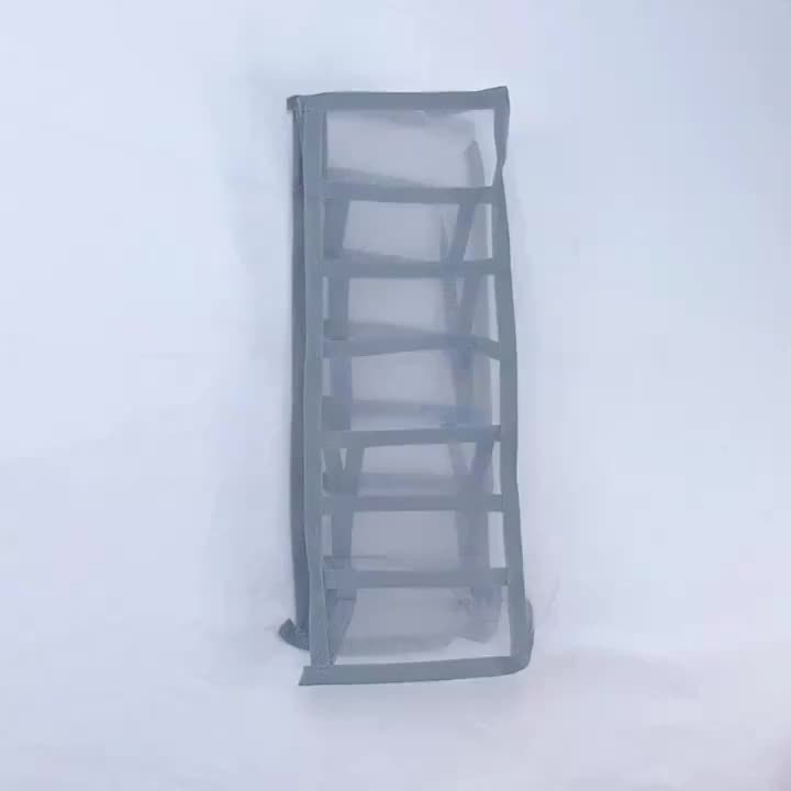 Versatile Lightweight Storage Organizer with Mesh Bag and Grids - Perfect for Clothes, Shoes, and Accessories.