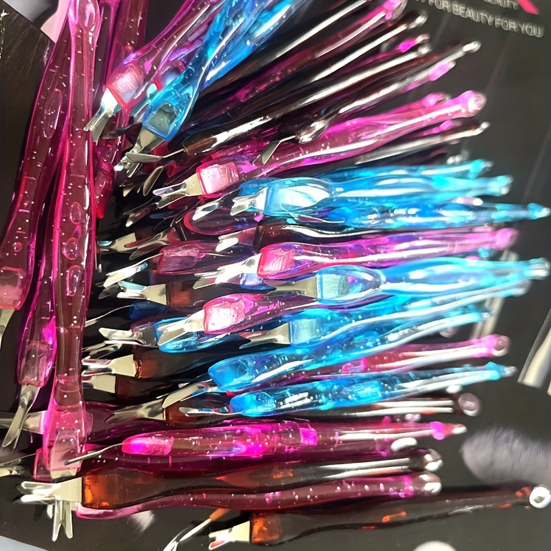 10pcs Dead Skin Nail Edge Dead Skin Pusher Dead Skin Cutter Stainless Steel Metal Head Nail Care Tools