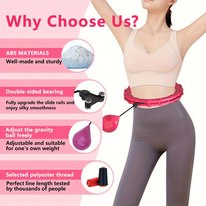 Smart Pilates Fitness Ring: Core & Waist Toning, Universal ABS Material – Perfect for Home & Outdoor Workouts