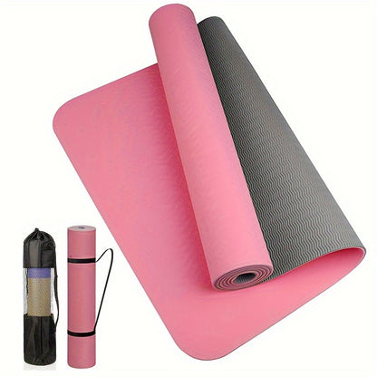 Yoga Mat with Non-Slip Textured Surface Yoga Mat with Strap, Thick Workout And Workout Mat for Yoga, Pilates And Fitness