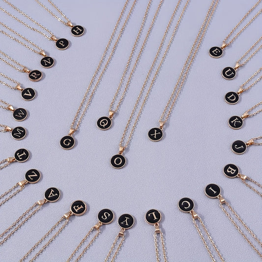 Golden-Tone A-Z Initial Letter Pendant Necklace for Women - Minimalist Jewelry with Delicate Chain, Casual Attire & Gift Idea, Year-Round Versatile Style, Stylish Accessory, Sleek Design, Fine Craftsmanship, Fashion Lovers