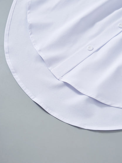 3-Pack Stretch Elastic Waist Button Front Mini Skirts - Casual Summer Style, Flared Hem, Lightweight & Comfortable for Women