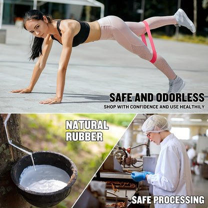 Resistance Loop Exercise Bands Exercise Bands for Home Fitness, Stretching, Strength Training, Physical Relax,Elastic Workout Bands for Women Men Kids, Set of 1-5, Stretching Bands, Physical Relax, Lightweight Fitness Gear, V