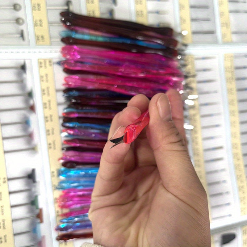 10pcs Dead Skin Nail Edge Dead Skin Pusher Dead Skin Cutter Stainless Steel Metal Head Nail Care Tools