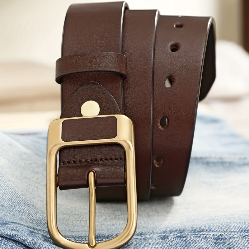 Retro Buckle Belt Business Casual Jeans Pants Belt Clothing Decorative Accessories, Ideal choice for Gifts