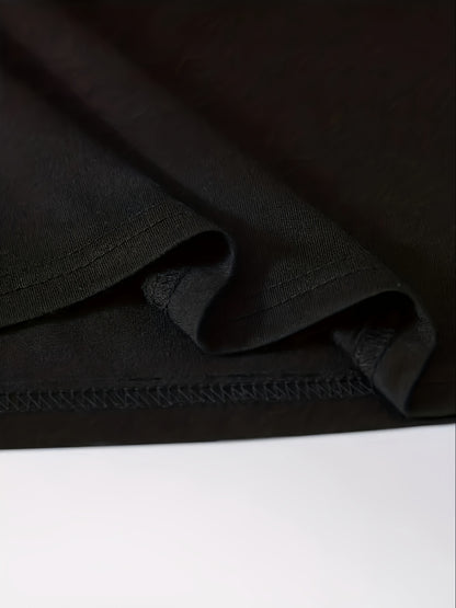 3-Pack Mens Short Sleeve T-shirt Set - Comfortable Solid Stretch, Round Neck, Casual Style - Breathable Summer Clothing for Everyday Wear