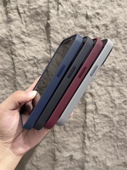 Matte Magnetic Original Phone Case For iPhone Air 17 16 15 14 12 11 13 Pro Max Plus For Magsafe Wireless Charging Protect Cover