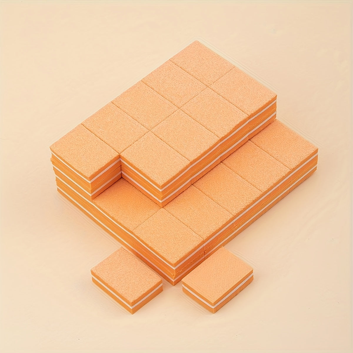 50pcs Mini Nail Buffer Sponge, 100/180 Grit Double-Sided Polishing File with Premium White Alumina and High-Elasticity EVA, Sharp and Wear-Resistant, Suitable for Professional Nail Salons and Home Use