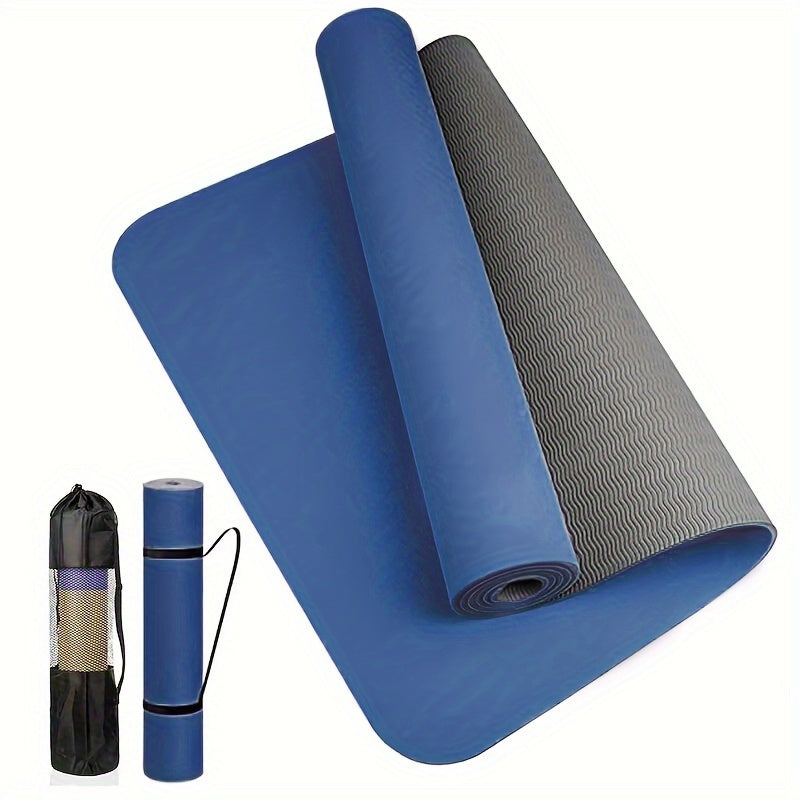 Yoga Mat with Non-Slip Textured Surface Yoga Mat with Strap, Thick Workout And Workout Mat for Yoga, Pilates And Fitness