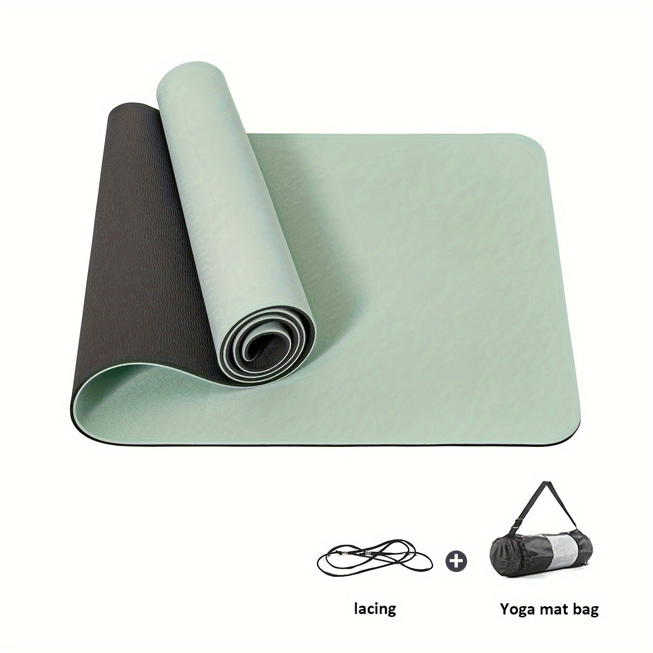 Yoga Mat with Non-Slip Textured Surface Yoga Mat with Strap, Thick Workout And Workout Mat for Yoga, Pilates And Fitness