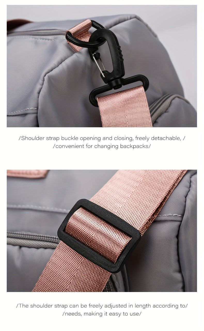 Women's Crossbody Bag, Outdoor Sports Fitness Bag, Weekend Luggage Bag, Yoga Bag, Multi-Pocket Short Trip Handbag