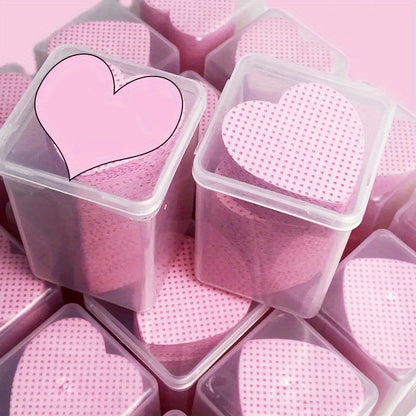 [Super Absorbent Lint Free Wipes] 200pcs/Pack Super Absorbent Lint Free Nail Wipes & Eyelash Extension Glue Wipes with Container, Soft Non-Woven Fabric Lash Glue Wipes for Lash Extension Supplies & Nail Polish Remover