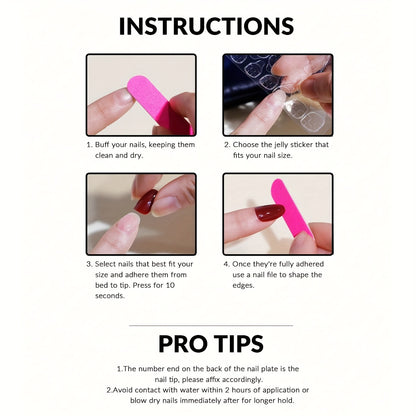 24Pcs Almond Shape Red French Press On Nails - Medium Length, Golden Wave, Matte Finish, Full Cover, Heart-Shaped, Artificial Acrylic Nails for Women and Girls - Perfect Valentine Nail Decoration, Easy to Apply, Long-Lasting,