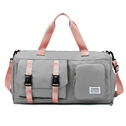 Women's Crossbody Bag, Outdoor Sports Fitness Bag, Weekend Luggage Bag, Yoga Bag, Multi-Pocket Short Trip Handbag